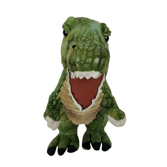 Fiesta T-Rex Plush Dinosaur Tyrannosaurus Rex Green Stuffed Animal Toy Lizard - Picture 6 of 10